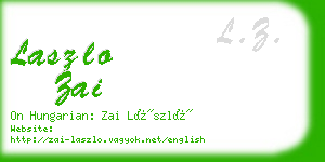 laszlo zai business card